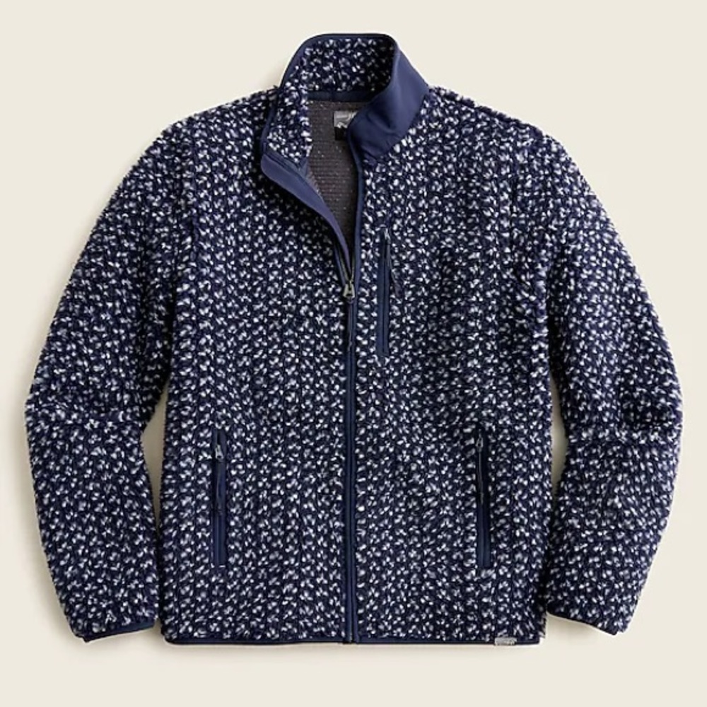 J. Crew Nordic fleece zip up jacket